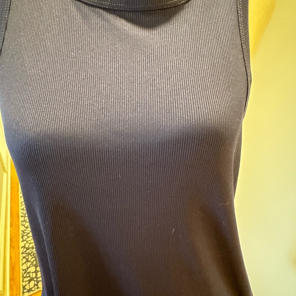 Apana Workout Ribbed Blue Tank Top - Picture 10 of 11